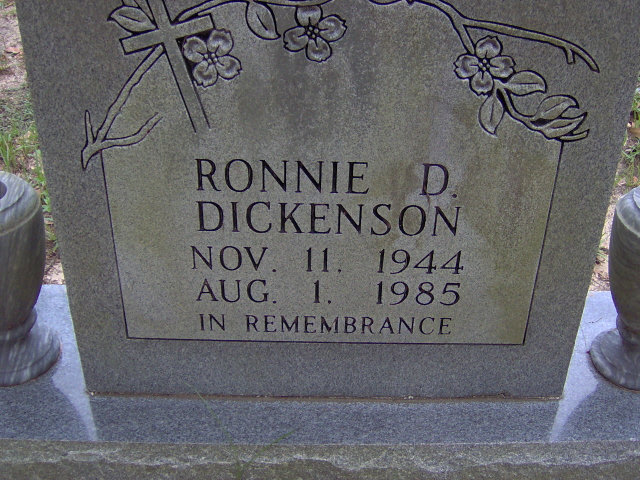 Headstone for Dickenson, Ronnie D.